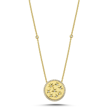 GOLDEN HOUR PENDANT WITH PAVE